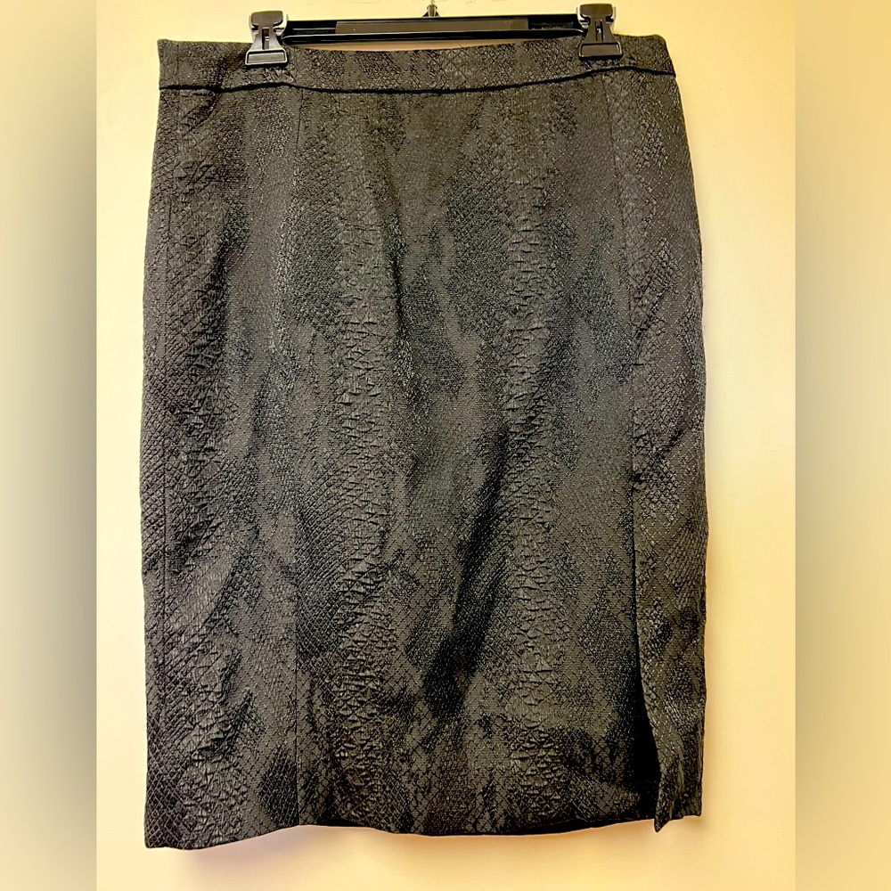 Altuzarra for Target pencil skirt. Black with side slit, gold back zipper. Sz 12